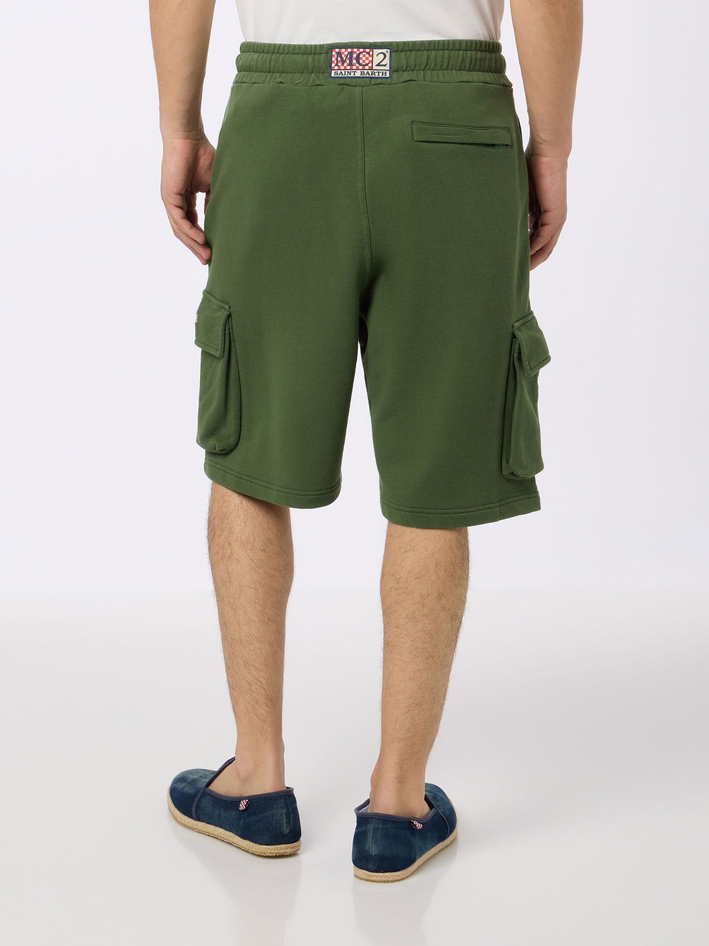 Man military green cargo short pants Cargy