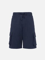 Man navy blue cargo short pants Cargy