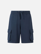 Man navy blue cargo short pants Cargy