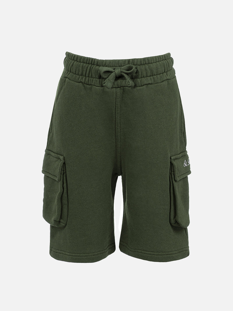 Boy military green cargo short pants Cargy