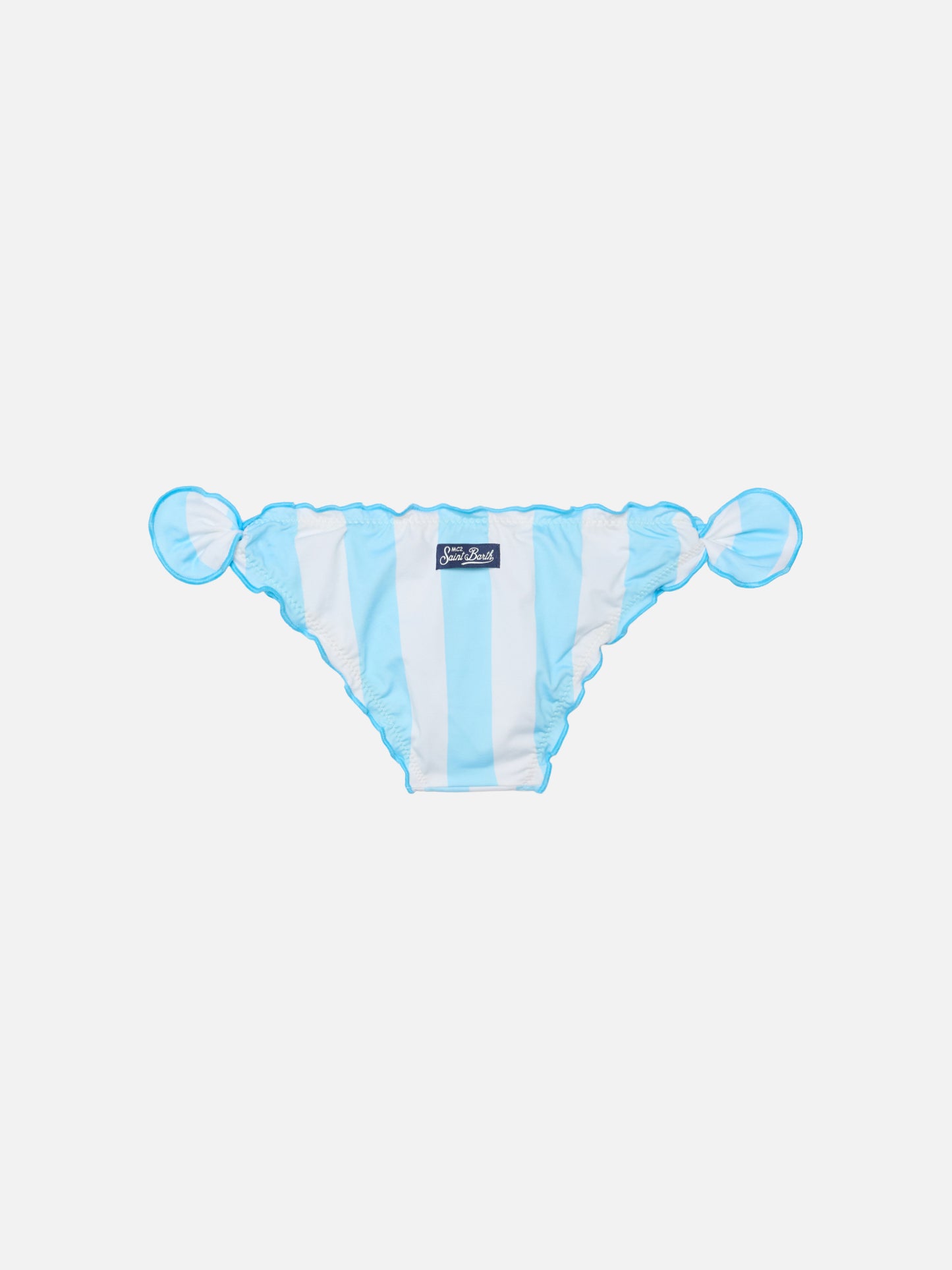 Slip da mare classico Cric con stampa a righe azzurre