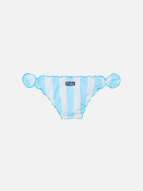 Slip da mare classico Cric con stampa a righe azzurre