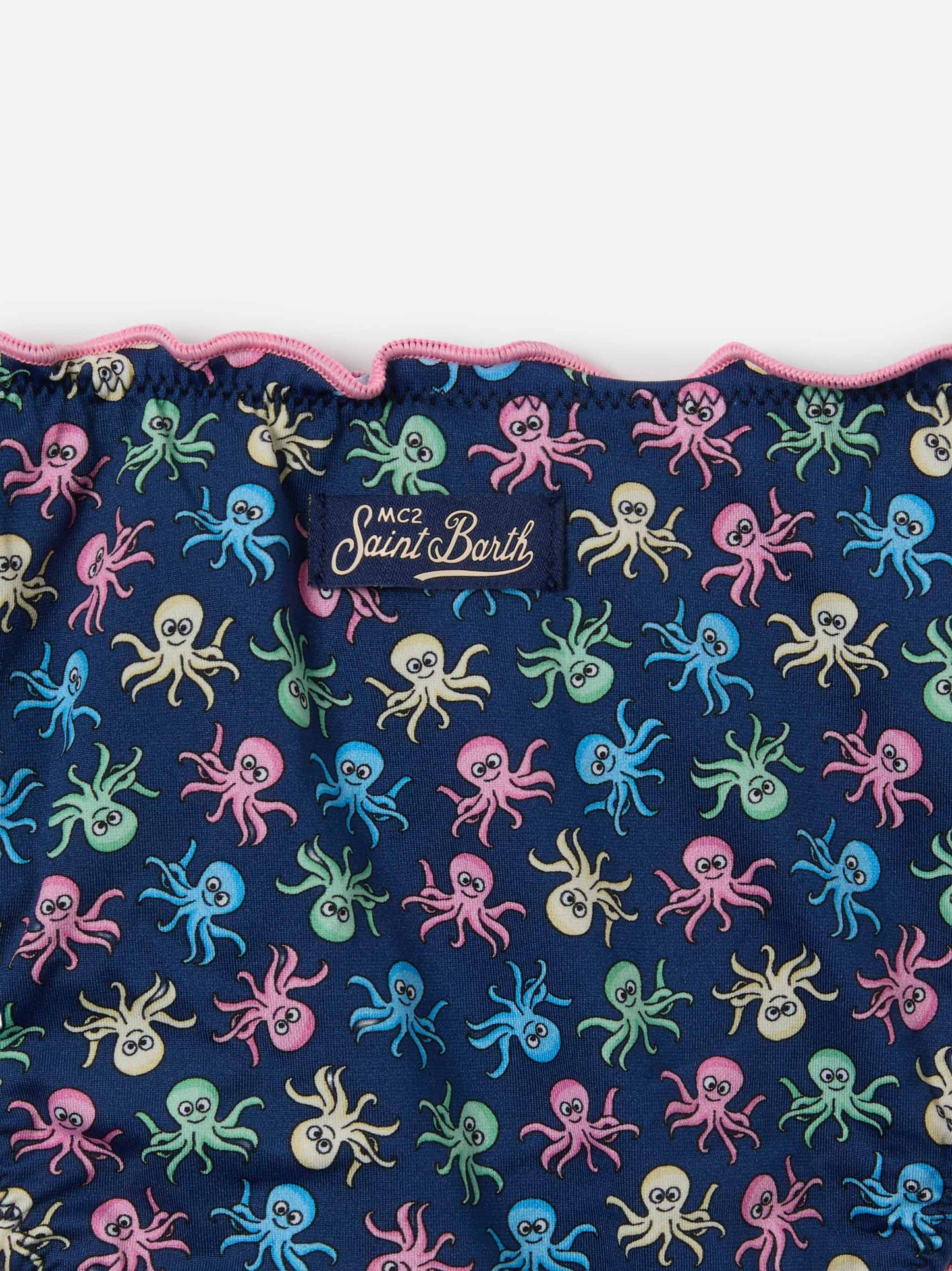 Cris classic triangle bikini with octopus print