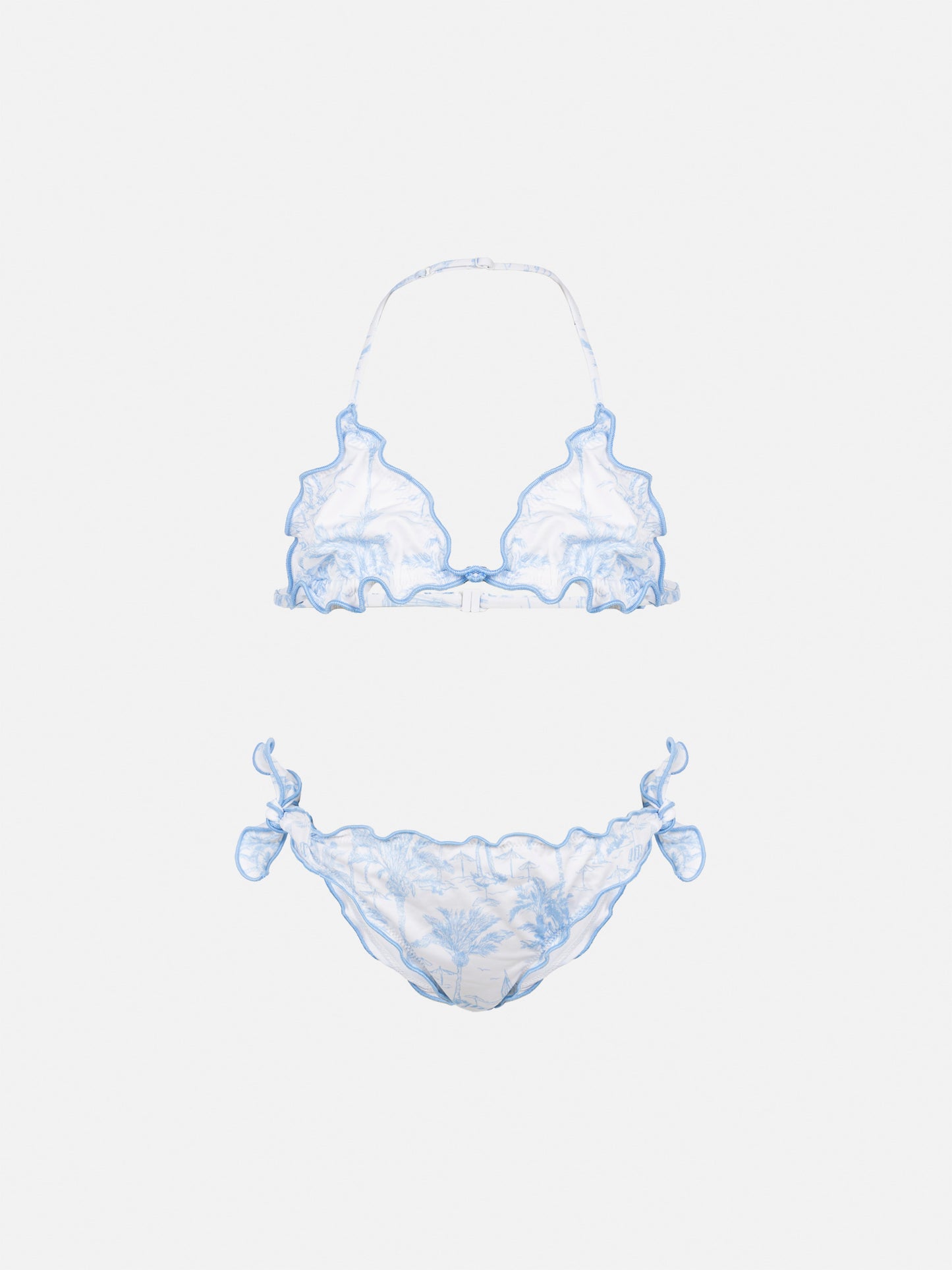 Cris classic triangle bikini with toile de jouy print - MC2 Saint Barth