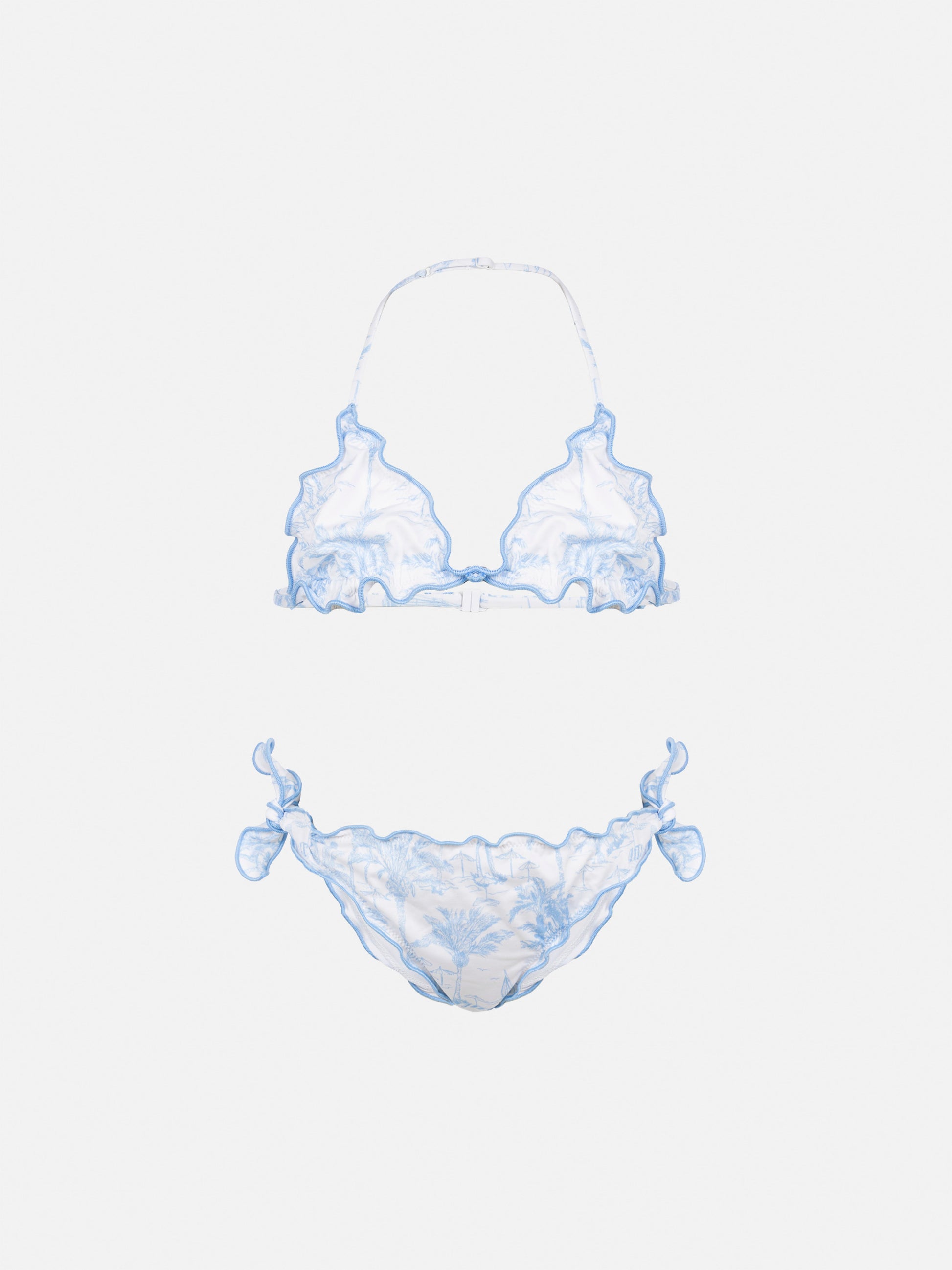 Cris classic triangle bikini with toile de jouy print - MC2 Saint Barth