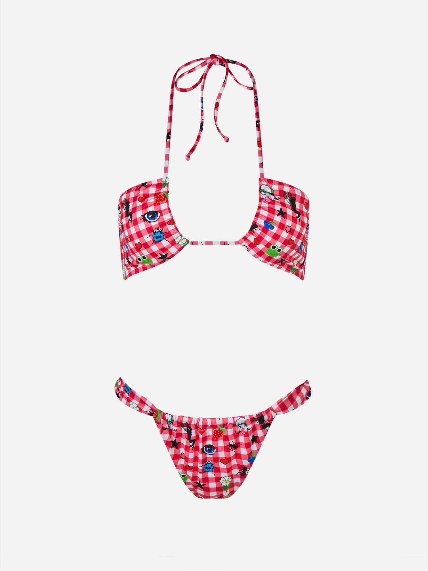 Damen Bikini-Set Dahelle mit Gingham und ausgefallenem Print | BEEPY BELLA SPECIAL EDITION