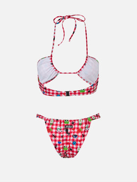 Damen Bikini-Set Dahelle mit Gingham und ausgefallenem Print | BEEPY BELLA SPECIAL EDITION