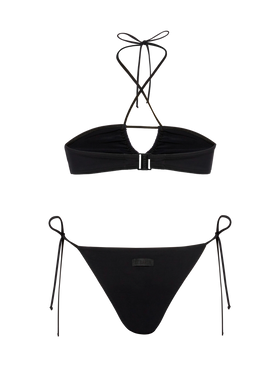 Dahlia Marielle black bikini with bandeau top and classic briefs
