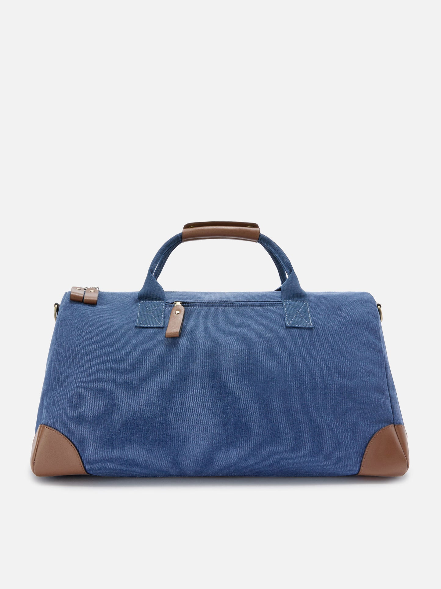 Daily navy cotton blend weekender with embroidered logo