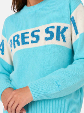 Pull Danya bleu clair avec imprimé Après Ski 