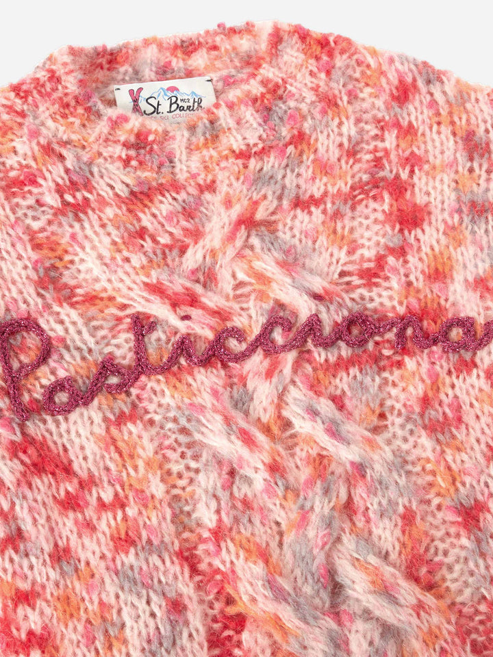 Kastenförmiger Pullover Danya Soft Jr mit Pasticciona-Stickerei