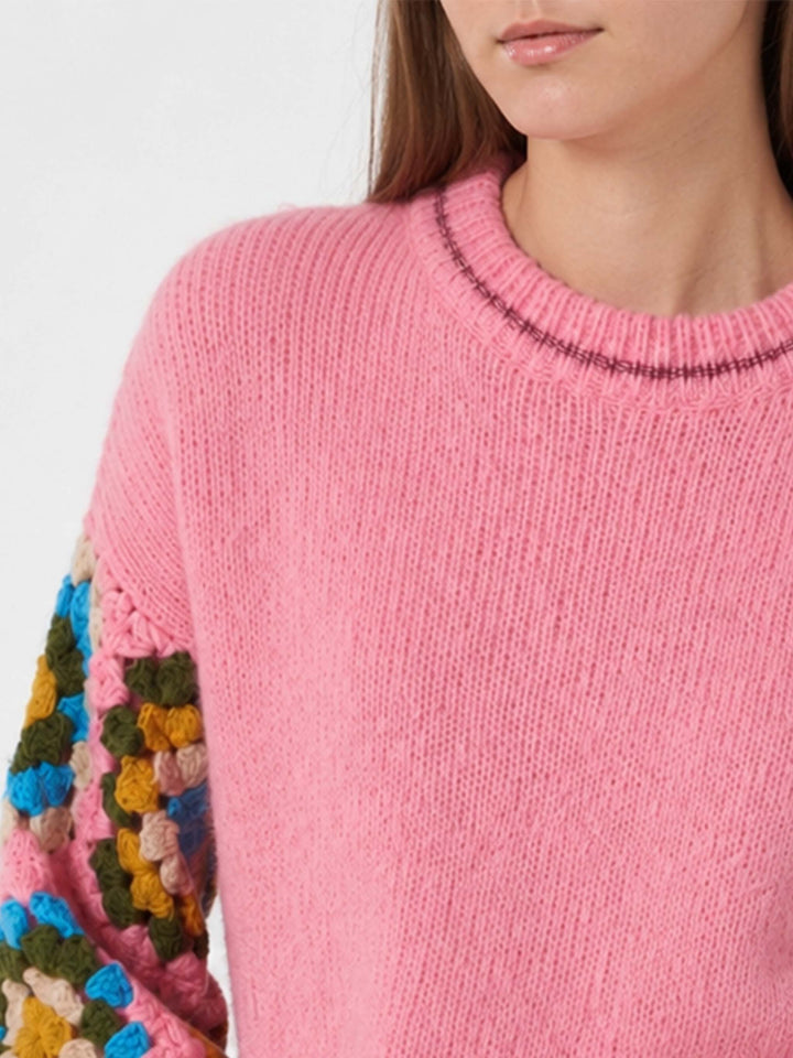 Jersey rosa Danya Soft Crochet 