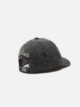 Davis Denim-baseball-Cap in Schwarz mit Business-Gläser-Stickerei 