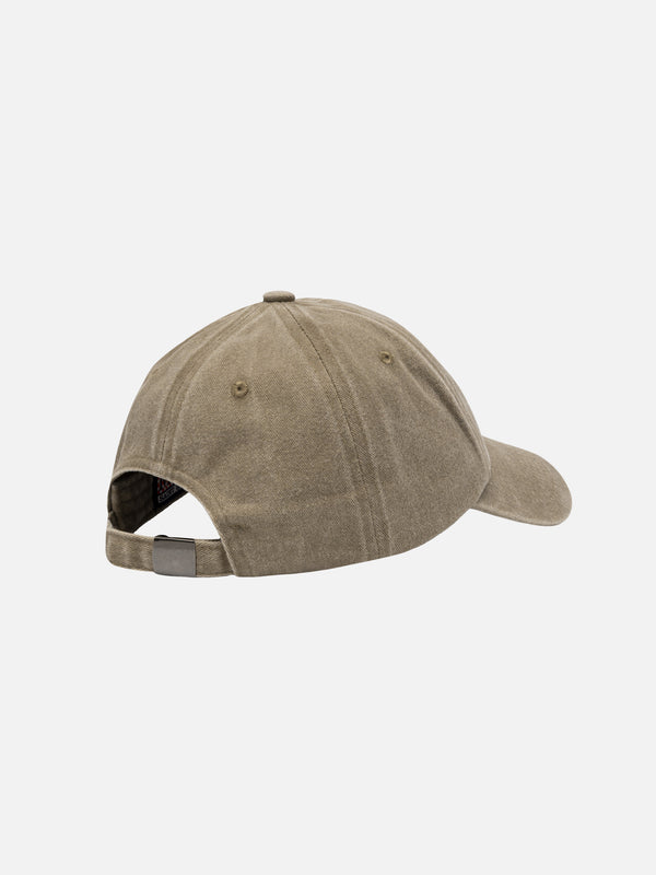 Davis beige denim Ball Cap with St. Barth embroidery