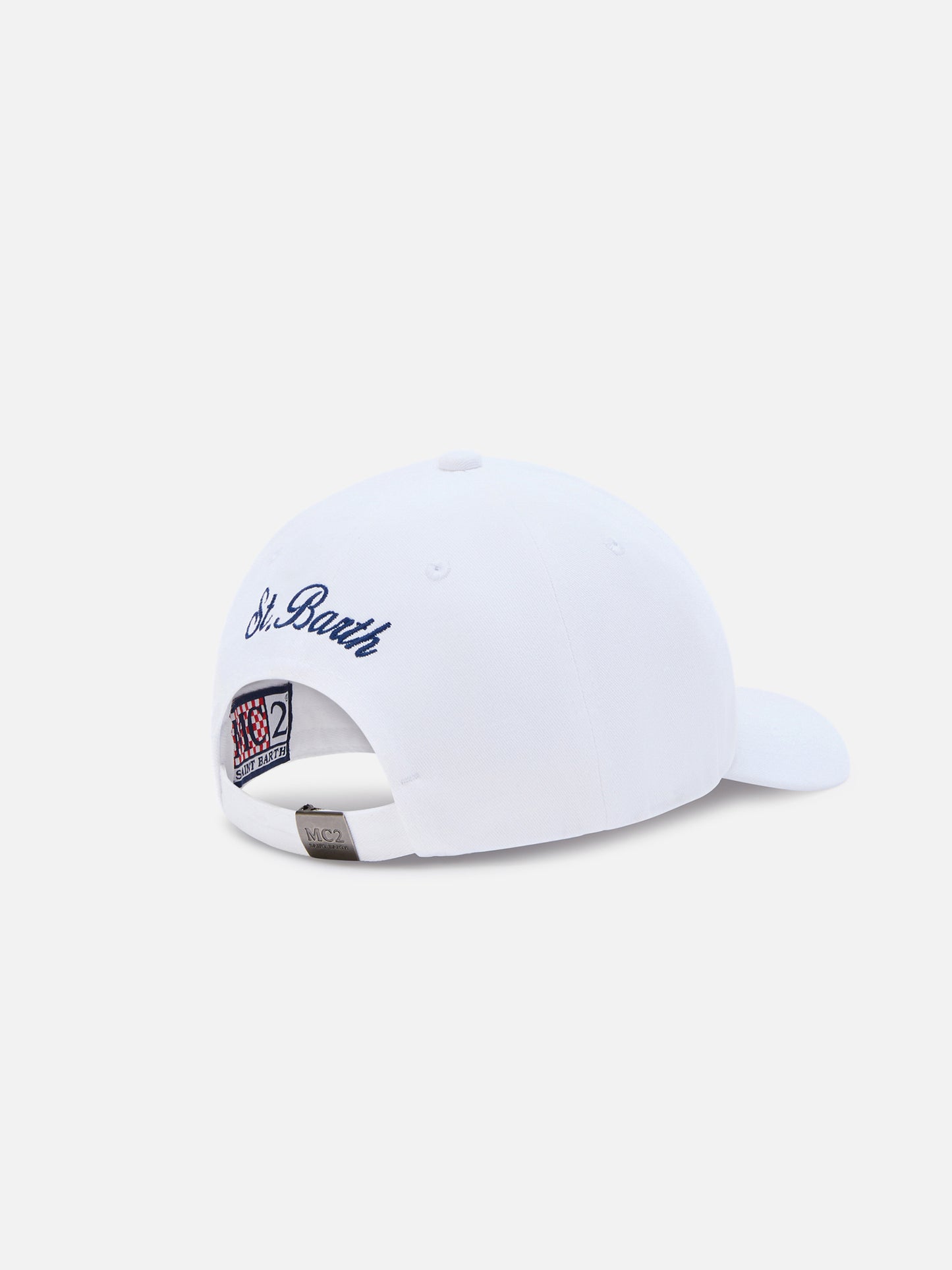 Casquette de baseball Davis en coton blanc avec broderie dragon AS Cannes | AS CANNES SPECIAL EDITION 