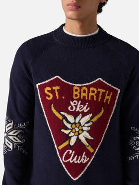 Half-turtleneck Davos with Alpine jacquard