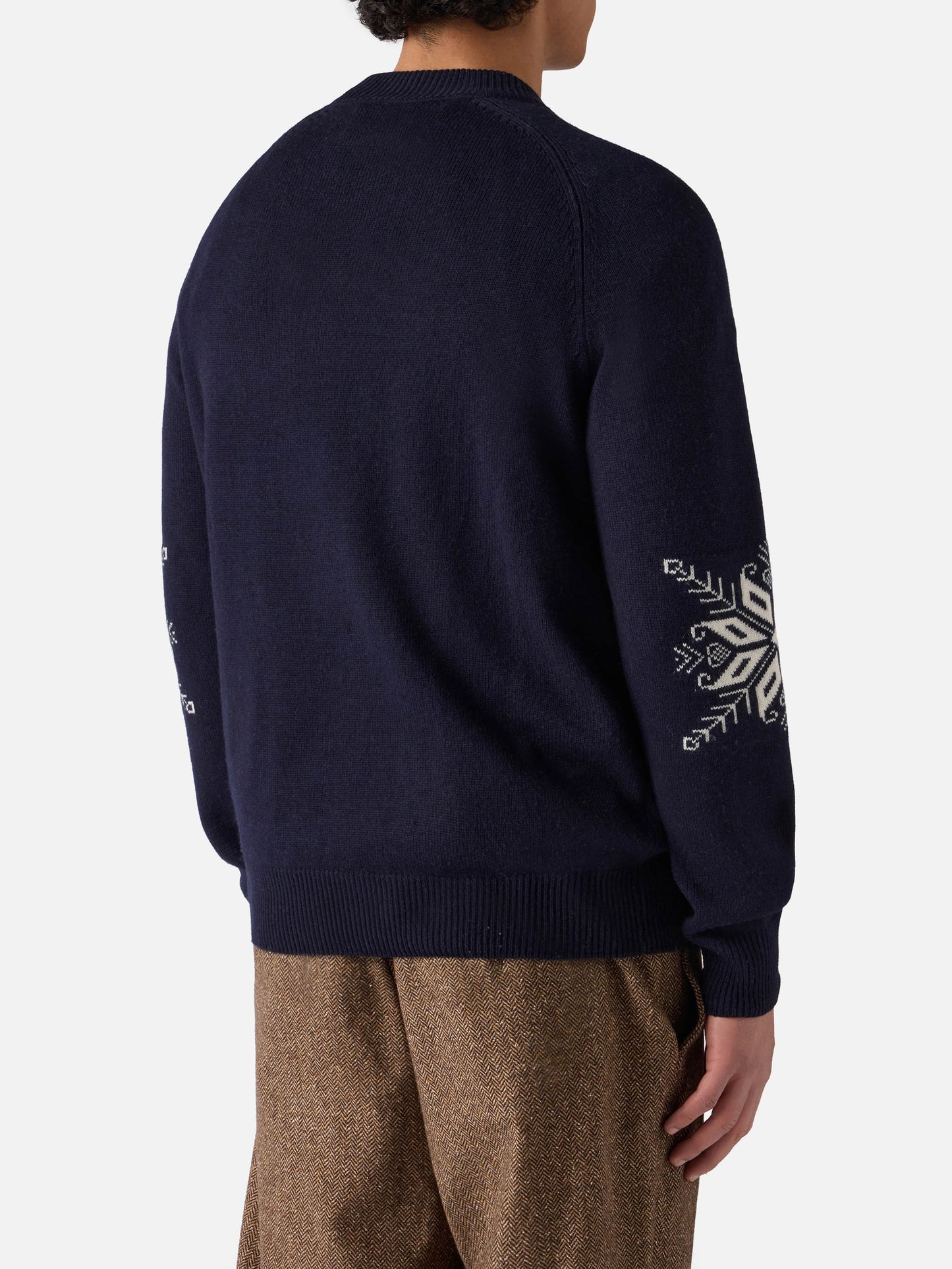 Half-turtleneck Davos with Alpine jacquard