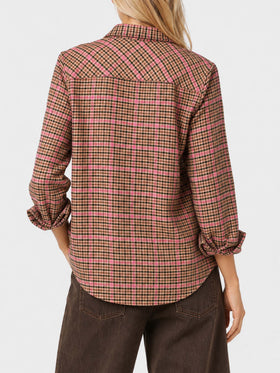 Deer pied de poule overshirt
