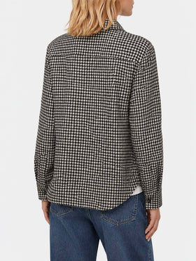 Camisa de lana Deer con estampado pied de poul 