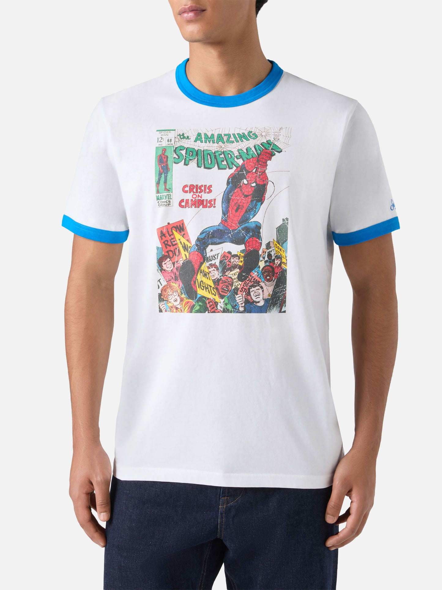 Man cotton t-shirt with Spiderman print | MARVEL SPECIAL EDITION