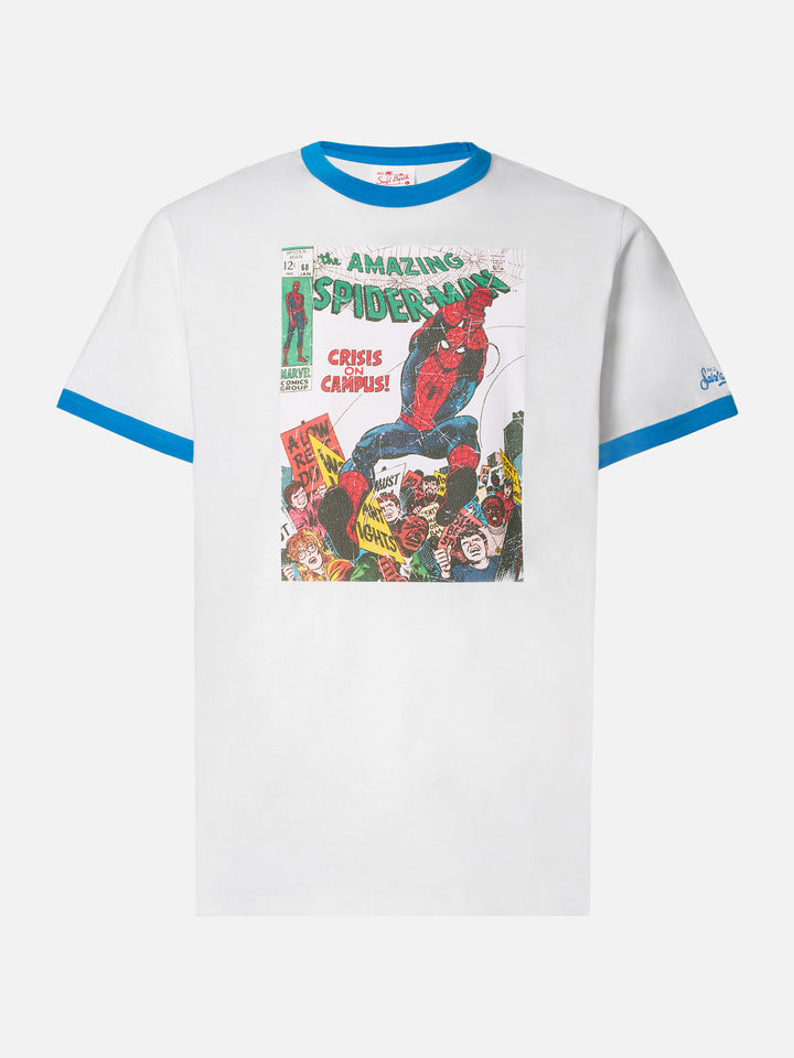 T-shirt da uomo in cotone con stampa Spiderman | MARVEL SPECIAL EDITION