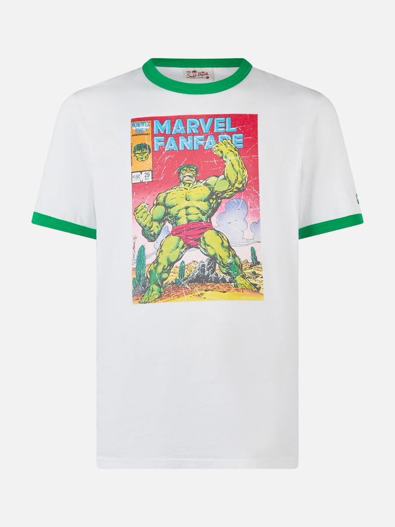 T-shirt da uomo in cotone con stampa Hulk | MARVEL SPECIAL EDITION