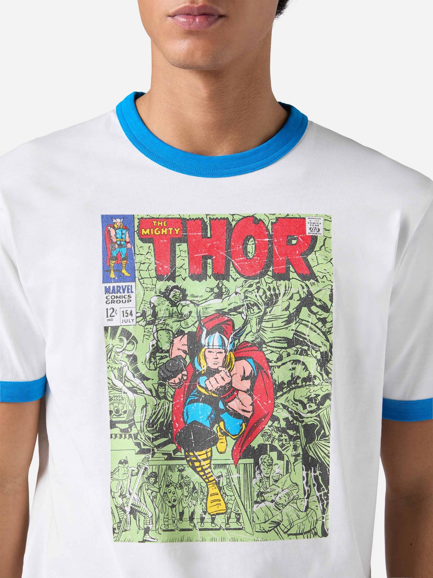 Herren-Baumwoll-T-Shirt mit Thor-Print | MARVEL SPECIAL EDITION