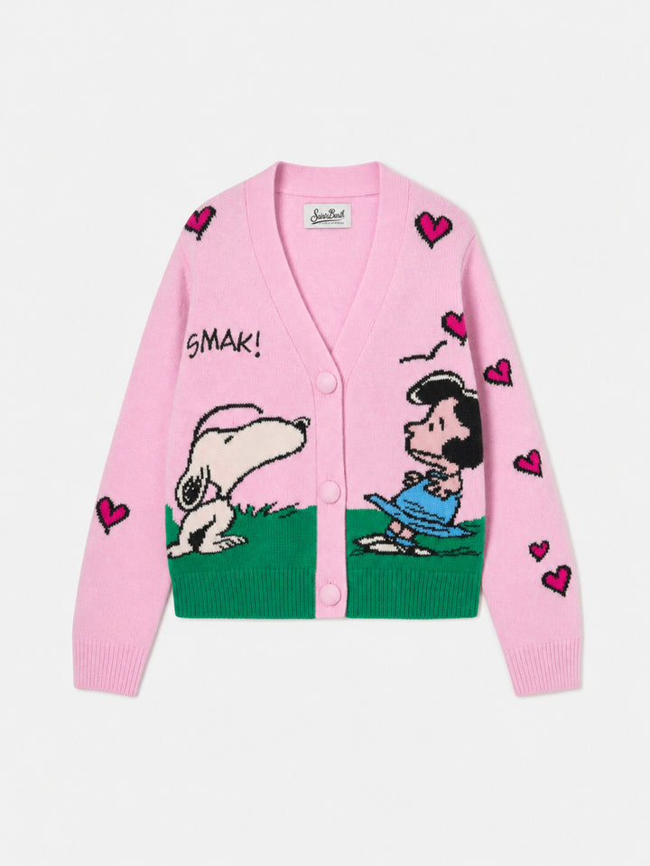 Cárdigan Didy de mezcla de cashmere con jacquard de Snoopy | PEANUTS SPECIAL EDITION 
