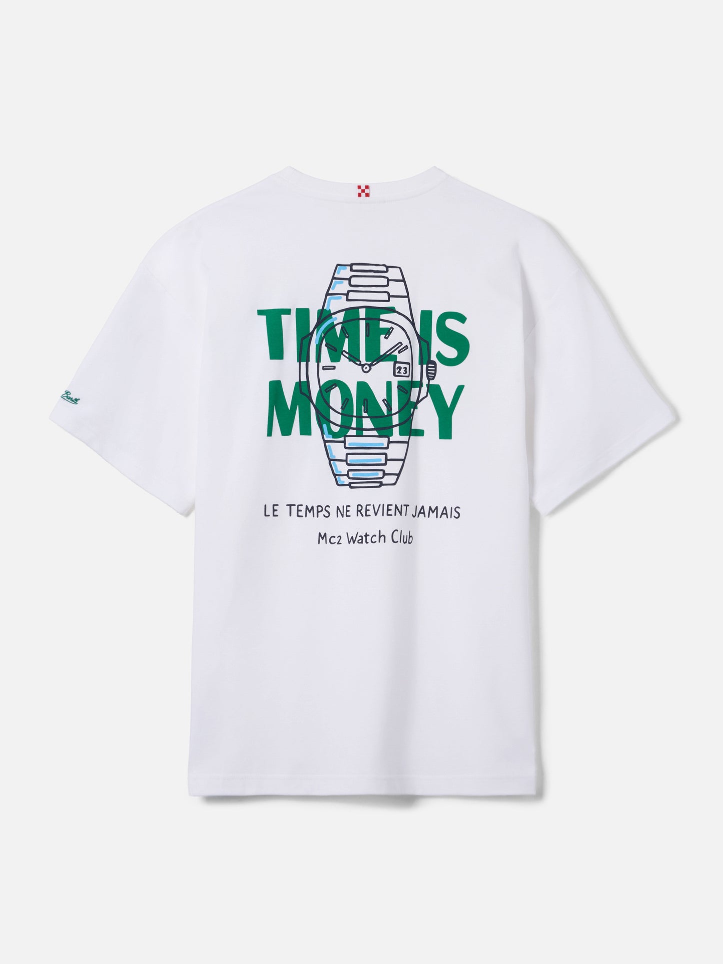 T-shirt Delmar avec imprimé Time Is Money et maxi motif graphique au dos 