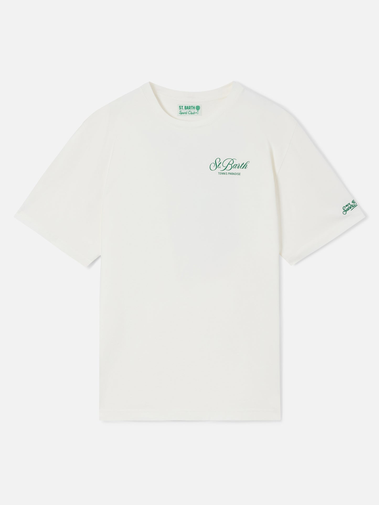 T-shirt Delmar en blanc avec imprimé Peanuts Tennis Paradise 