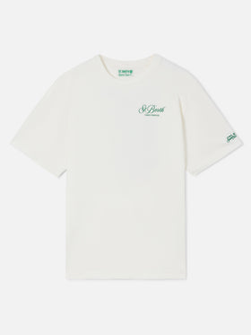 T-shirt Delmar en blanc avec imprimé Peanuts Tennis Paradise 