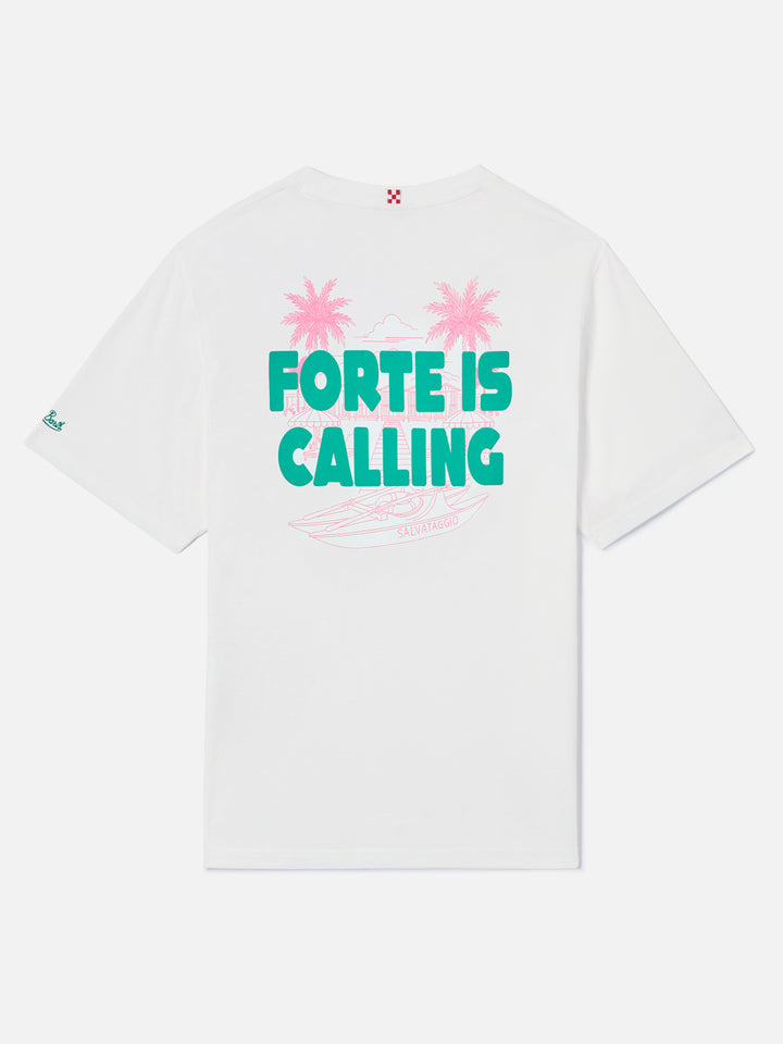 T-shirt Delmar con stampa Forte Is Calling e maxi grafica sul retro