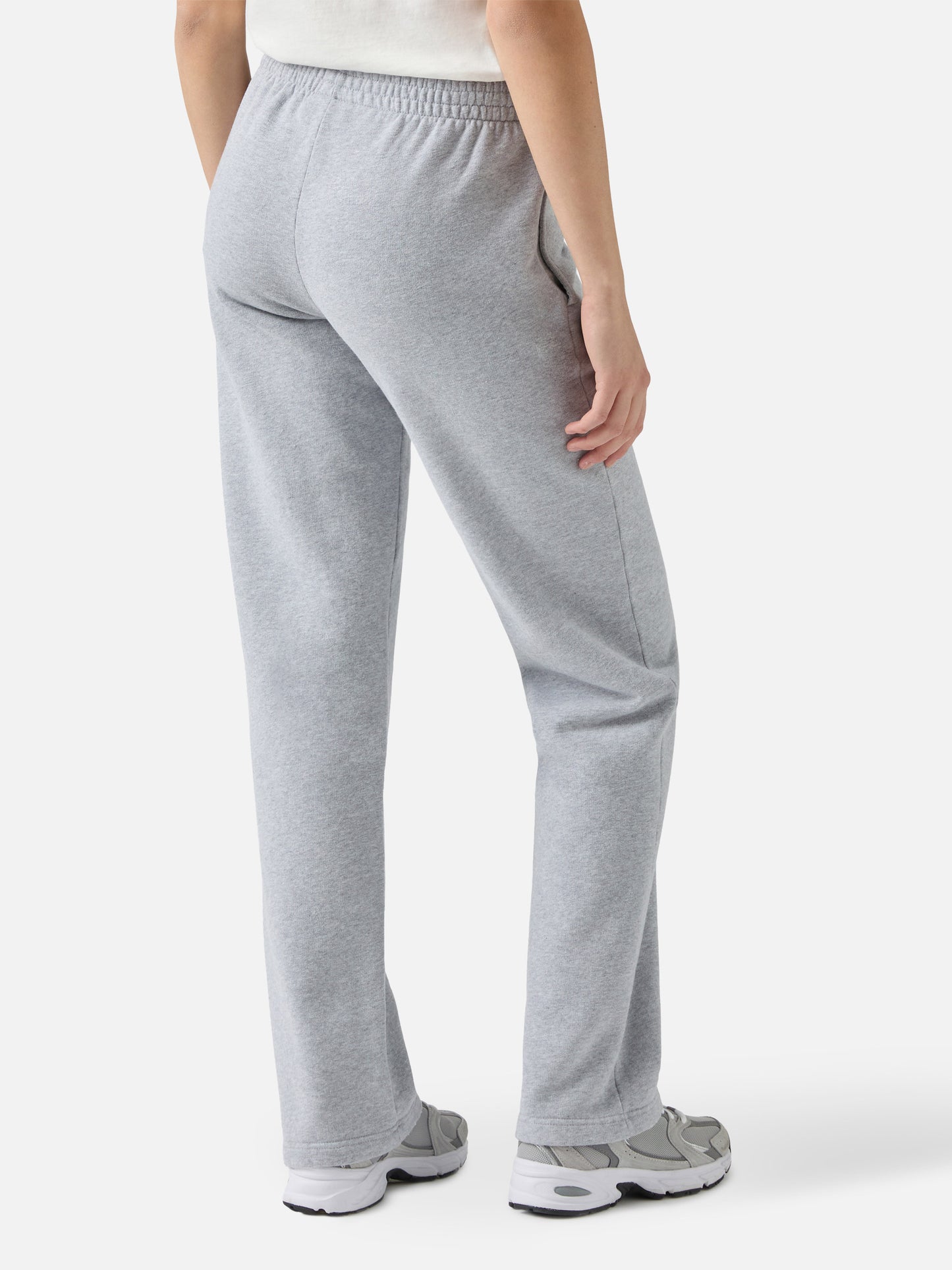 Joggers fondo dritto Deena grigio melange