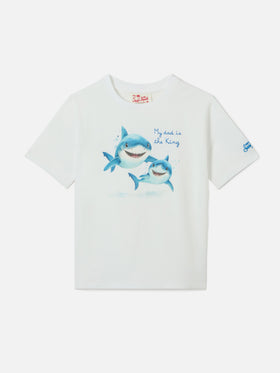 T-shirt Denver Jr con ricamo My Dad Is The King!