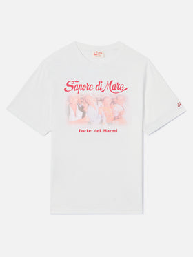 T-shirt Denver bianca con stampa Sapore di Mare Aula | Special Edition
