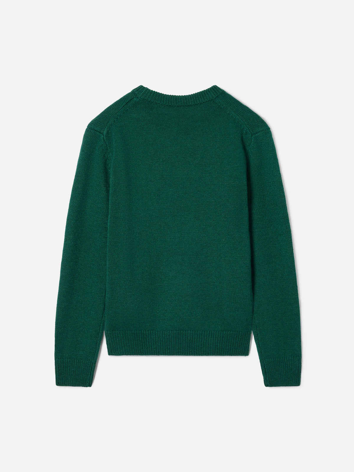 Green Douglas crewneck knit with Snoopy patch and Winter Mood embroidery | Special edition