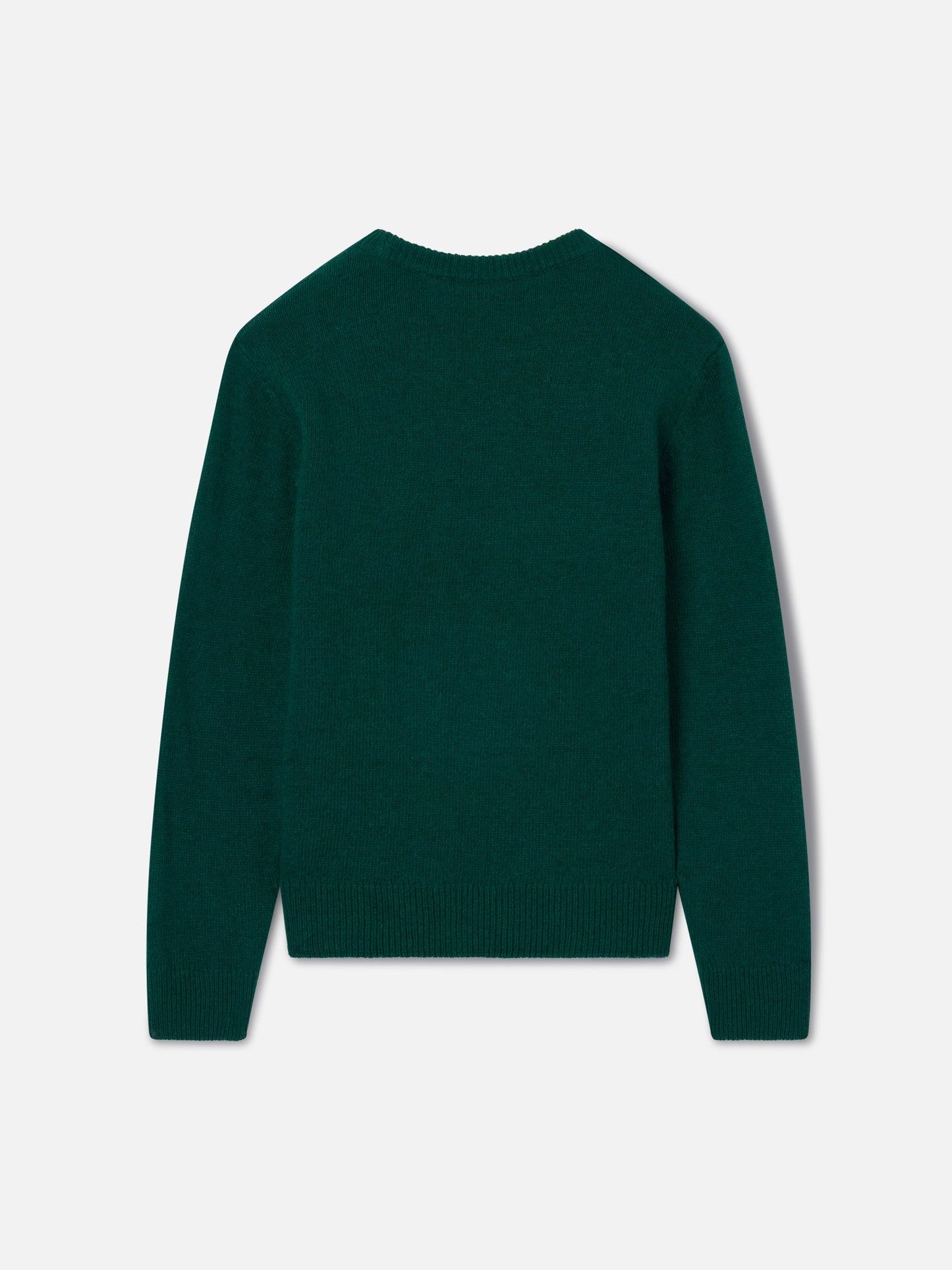 Maglione Douglas girocollo verde foresta con lettering Foto Monello