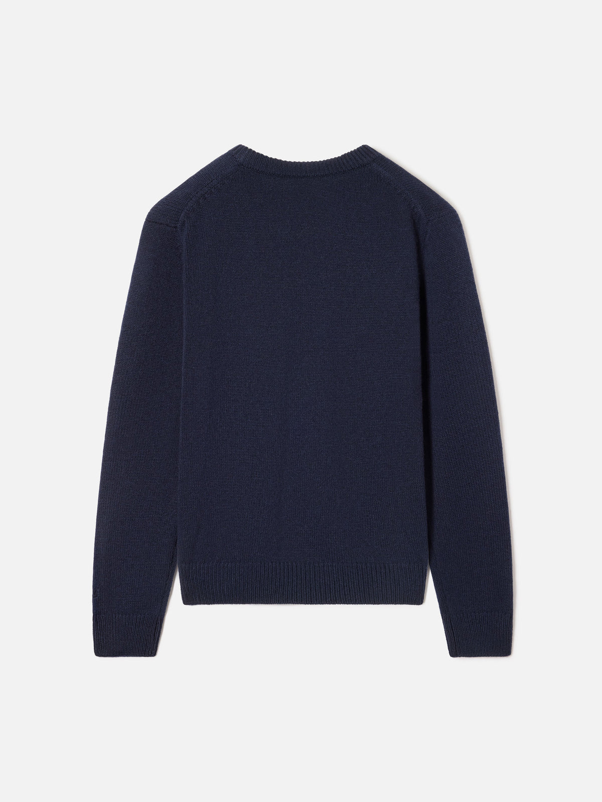 Navy blue Douglas crewneck knit with Non E Colpa Mia intarsia