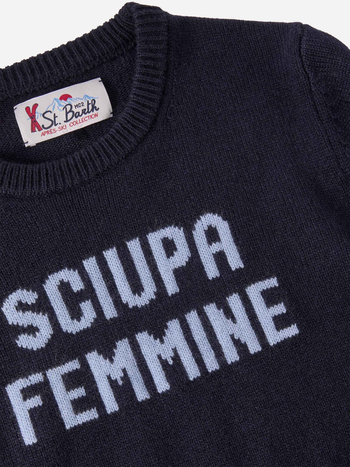 Sweater Douglas in cashmere blend with Sciupa Femmine jacquard