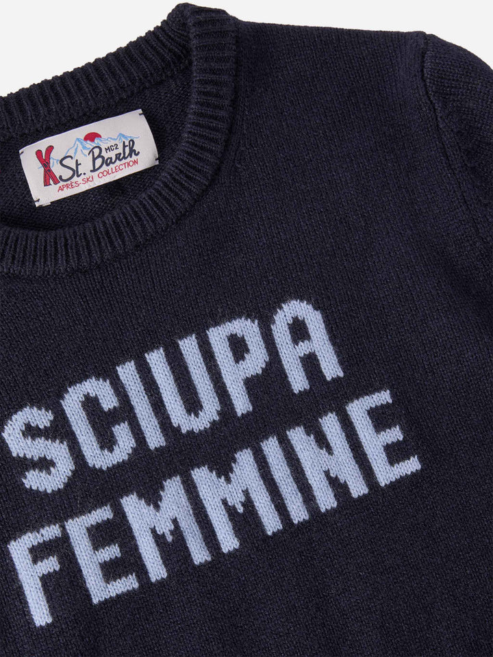 Sweater Douglas in cashmere blend with Sciupa Femmine jacquard