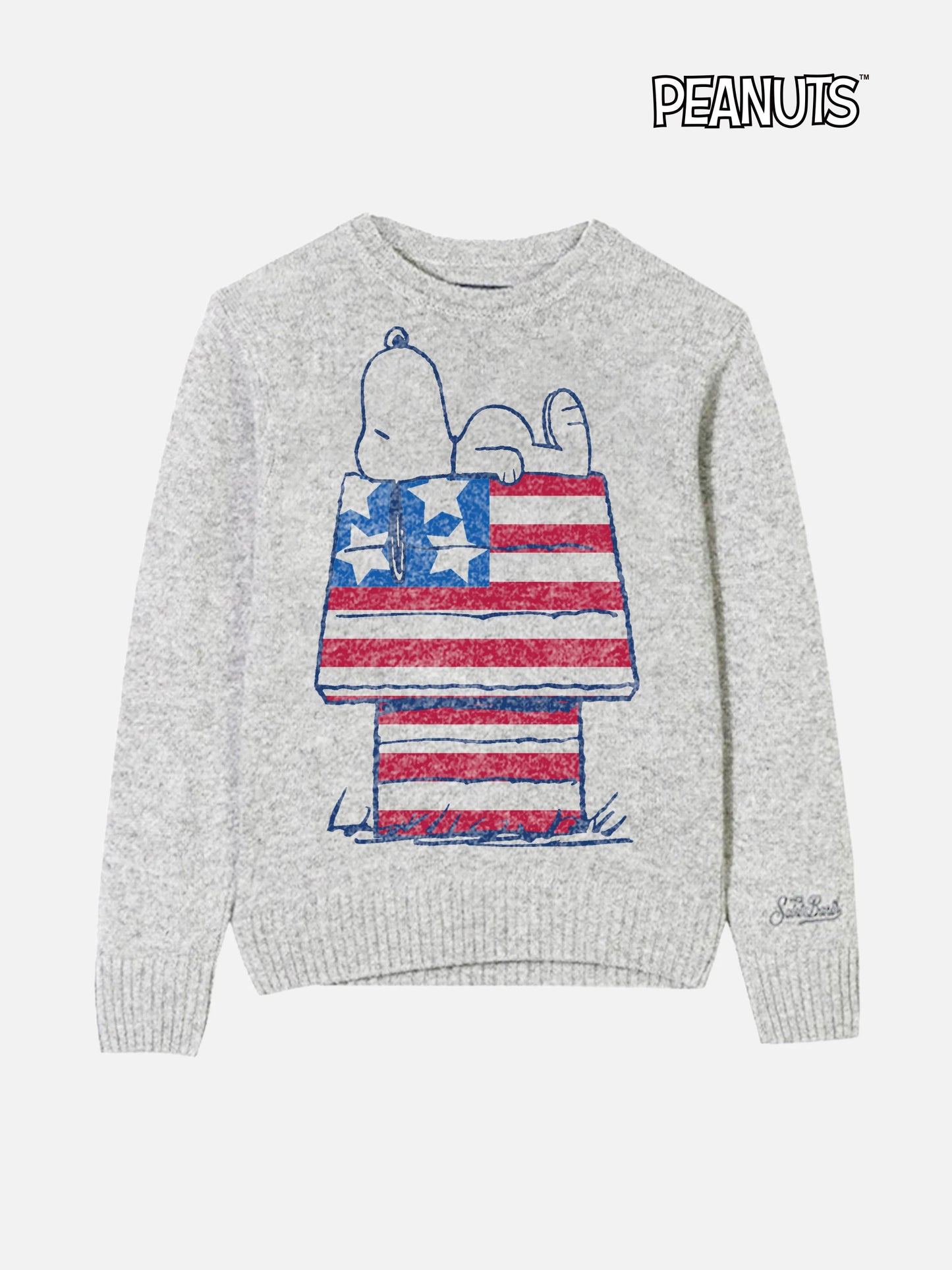 Kid sweater with Snoopy jacquard print | Peanuts™ Special Edition