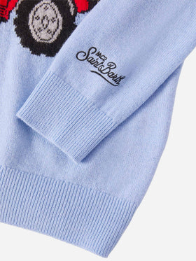 Maglione Douglas  Light in misto cashmere con jacquard Snoopy | PEANUTS SPECIAL EDITION