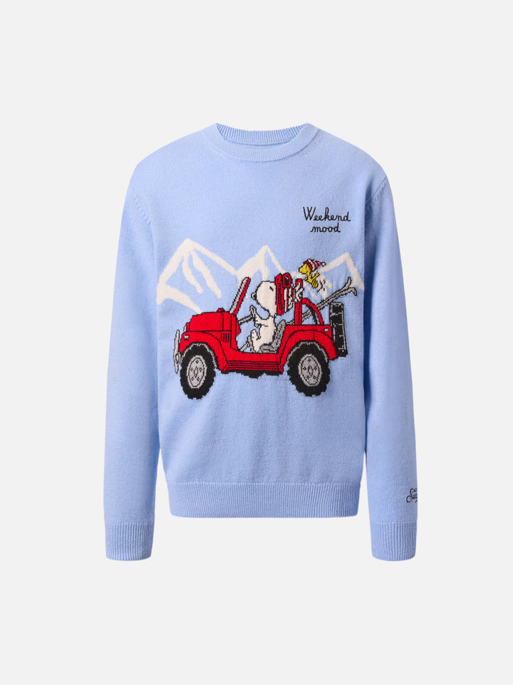 Sweater Douglas Light in cashmere blend with Snoopy jacquard | PEANUTS SPECIAL EDITION