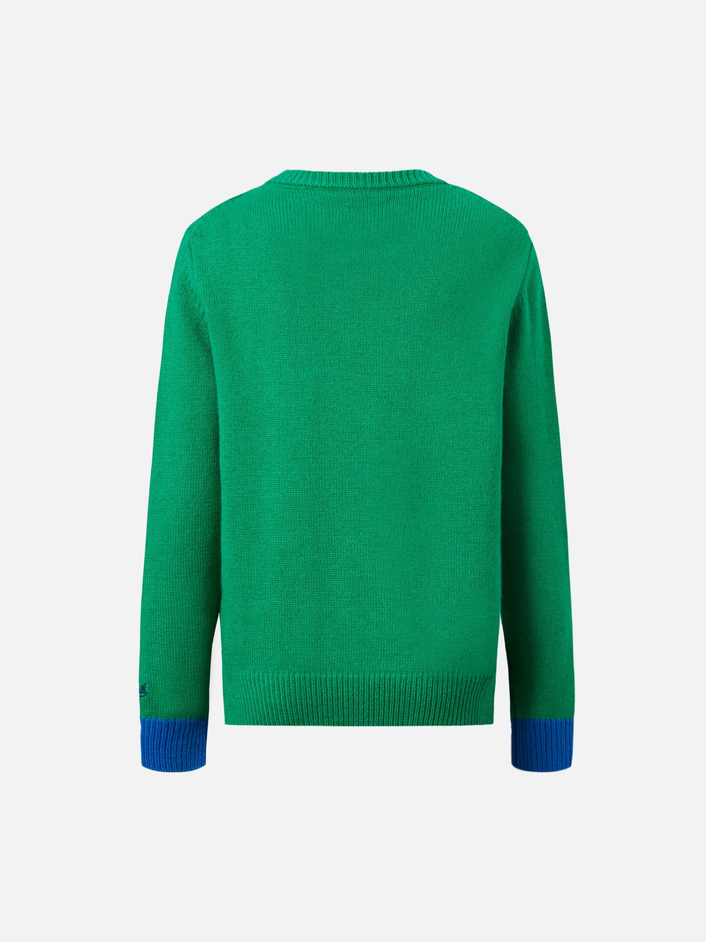 Green crewneck Douglas with Out of School embroidery