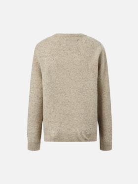 Douglas-Rundhalsausschnitt mit Courchevel-Postkartenjacquard