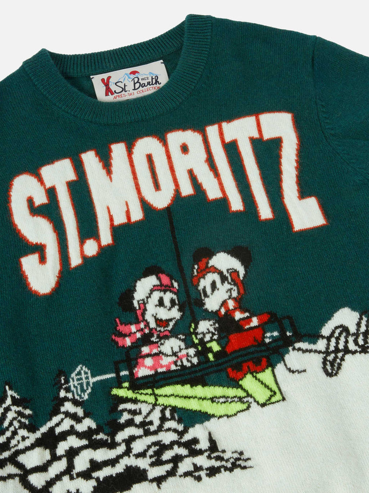 Girocollo Douglas con jacquard Mickey e Minnie | SPECIAL EDITION DISNEY