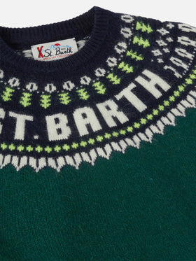 Alpakapullover Douglas mit Fair-Isle-Jacquard