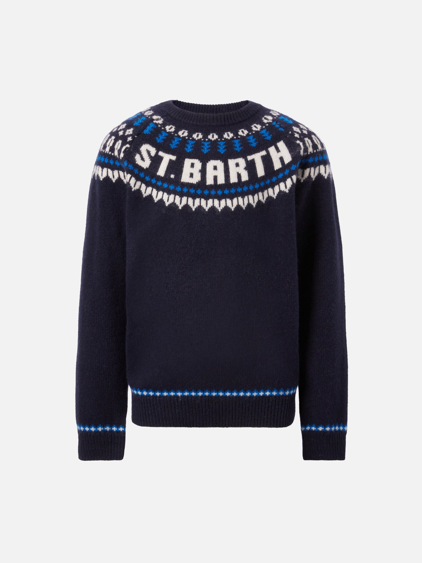 Alpakapullover Douglas mit Fair-Isle-Jacquard