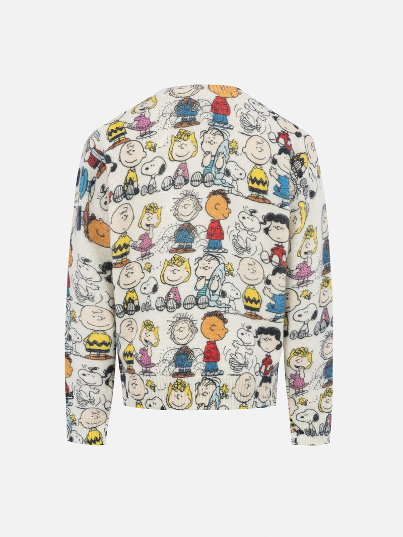 Boy white crewneck sweater Douglas with Peanuts team print | SNOOPY PEANUTS SPECIAL EDITION