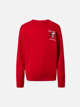 Sweater Douglas Light Embry in cashmere blend with Snoopy embroidery | PEANUTS SPECIAL EDITION